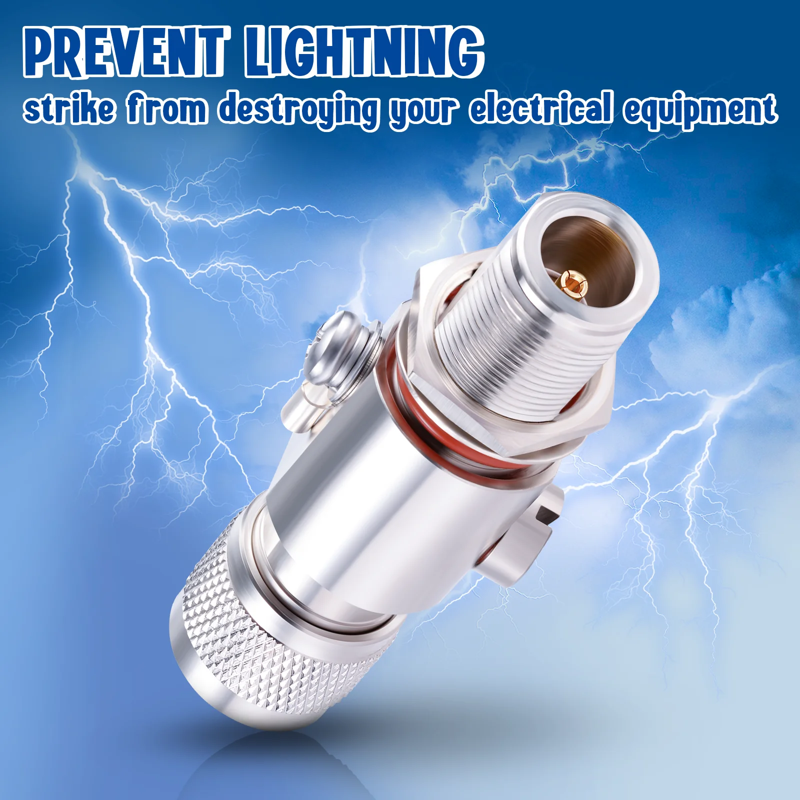 RF Coaxial Lightning Arrester Surge Protection Device N Male to N Female