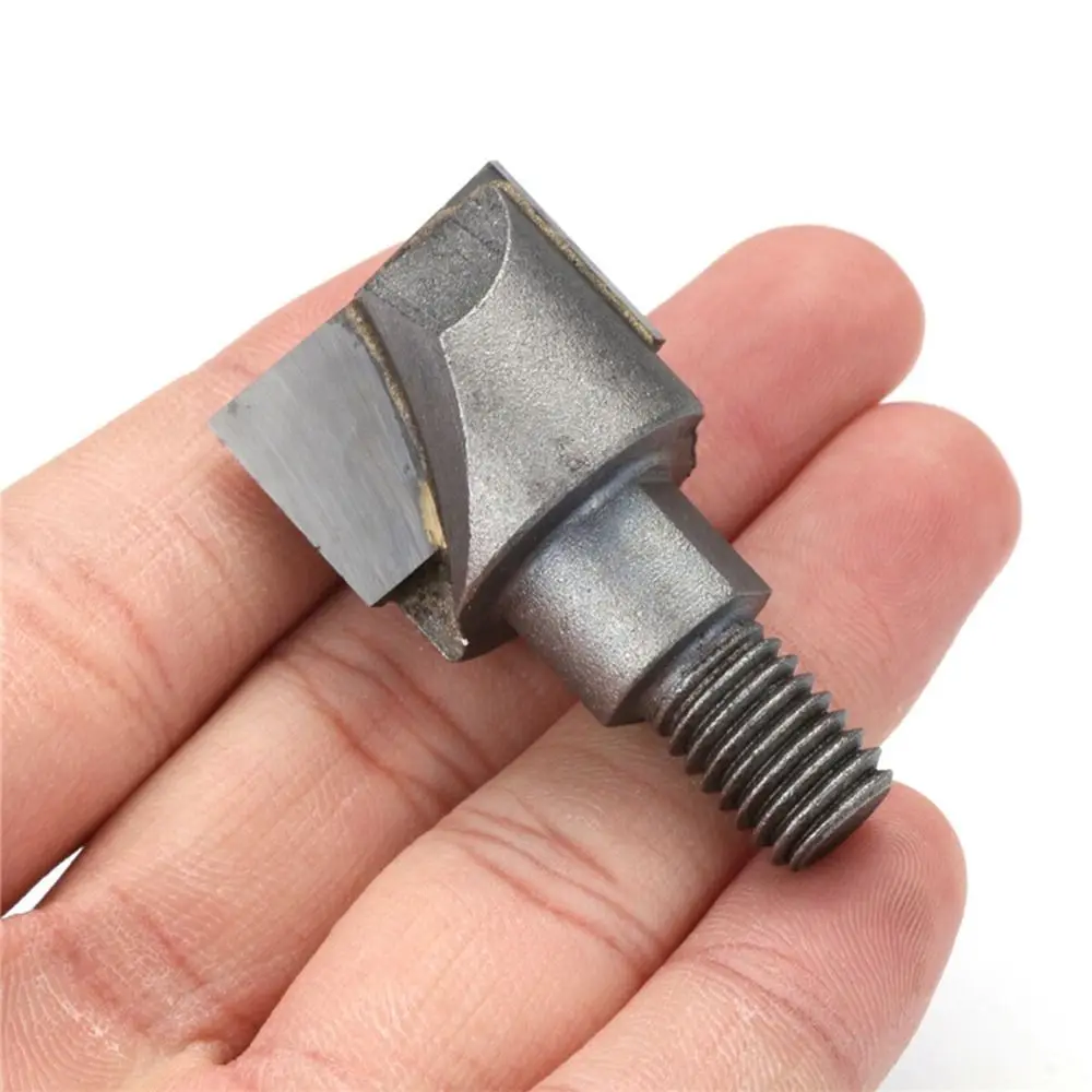 목재 문짝 잠금 슬로팅 커터, CNC 바닥 청소 라우터 비트, 목공 밀링 도구, 10mm 생크, 16.5-30mm 나사 스레드