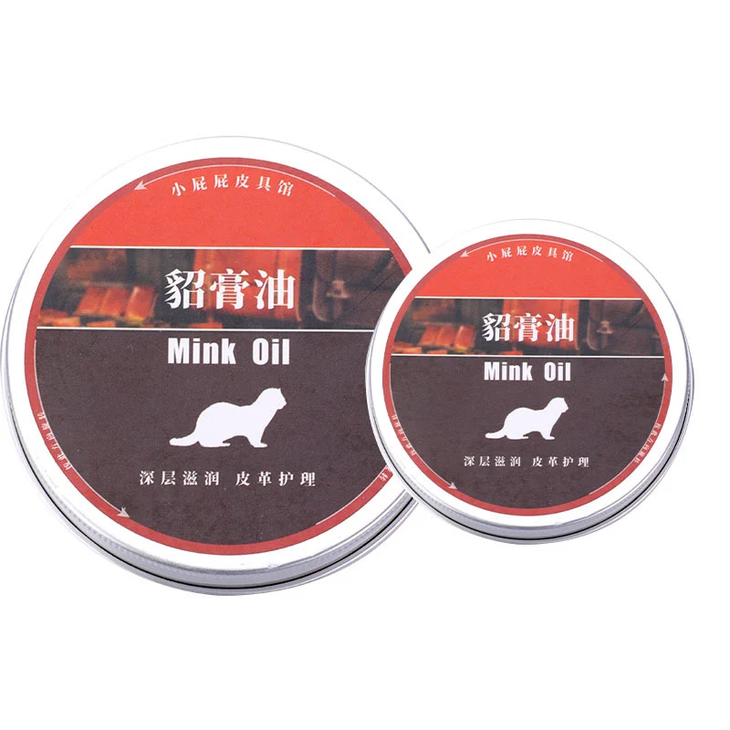 1Pcs Leather Craft Pure Mink Oil Cream For Leather Maintenance 100ml Shoes Care Cream Leathercraft Accessories