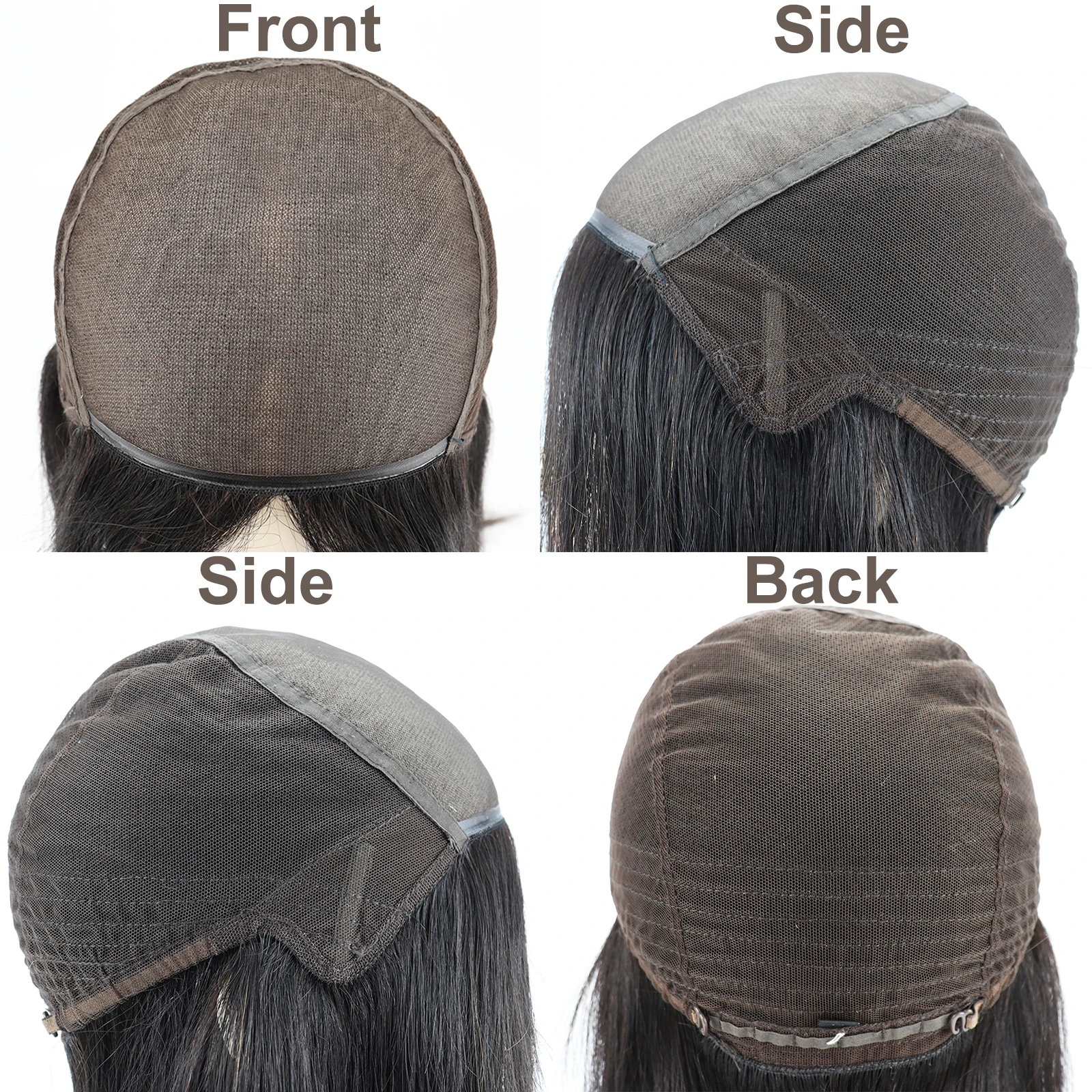 Human Hair Wigs Silk Base Full Lace Wig Hand Tied Real Remy European Hair Natural Scalp Look Light Thin Breathable Pre-Plucked for Women