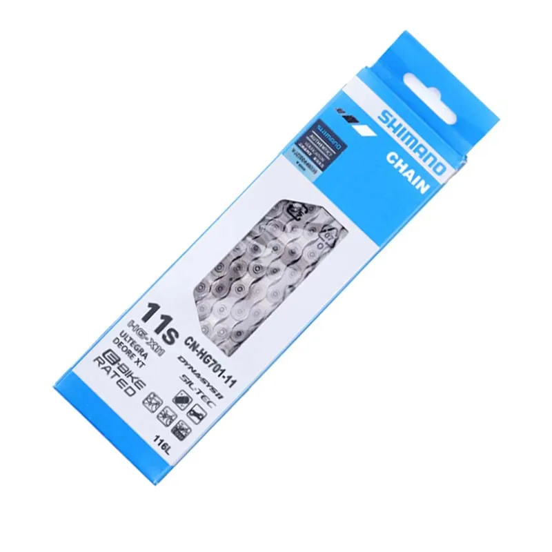 시마노 CN-HG701 오리지널 11단 자전거 체인 SIL TEC 코팅 MTB 로드 E 바이크 고정밀 부드러운 변속 사이클링 부품