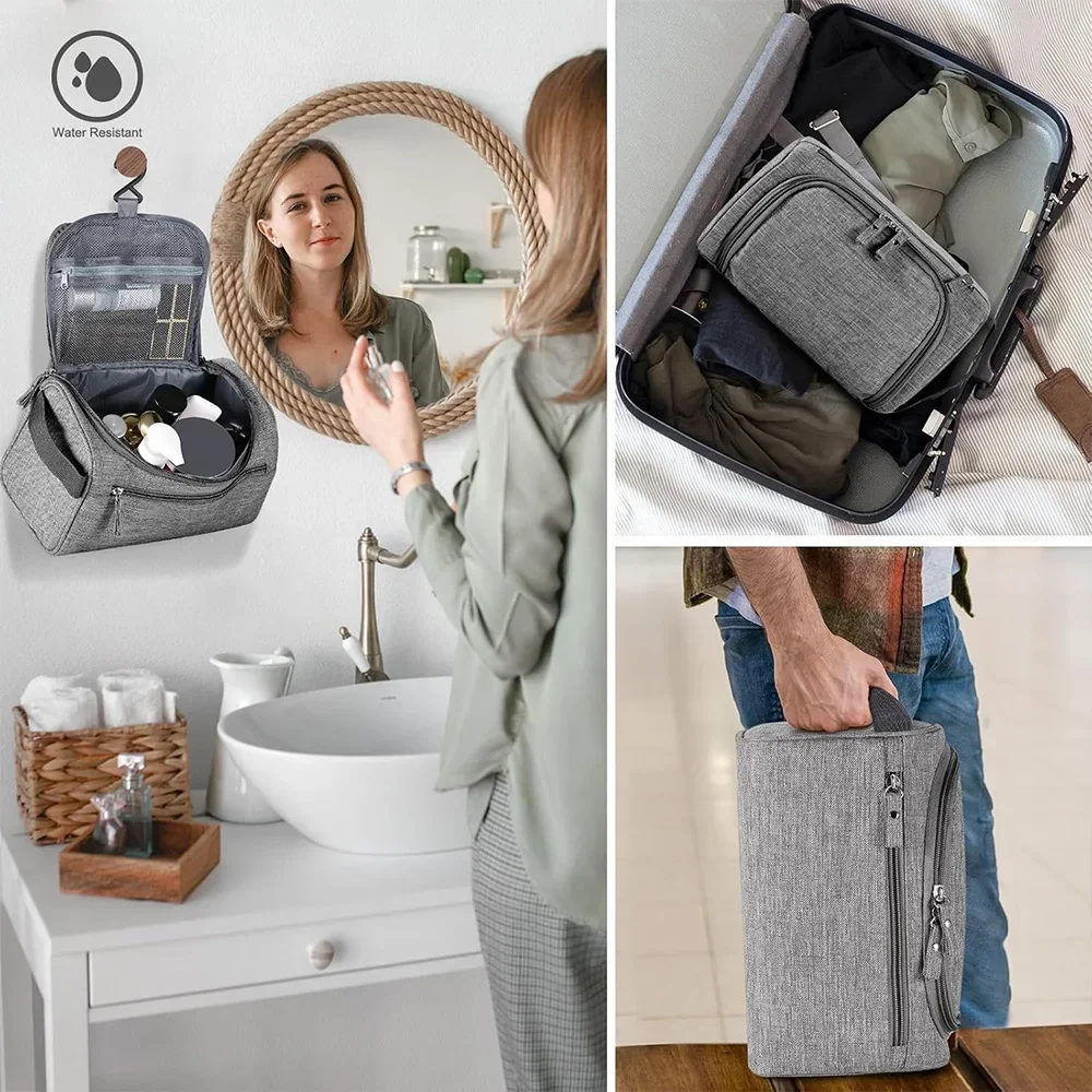 Men travel storage bag Toiletry storage bag with hook