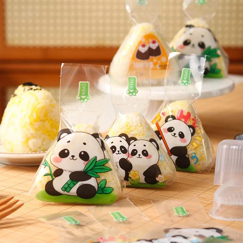 50/100Pcs 일본식 삼각형 쌀볼 일회용 포장 가방 노리 오니기리 스시 가방 스시 만들기 틀 도시락 액세서리