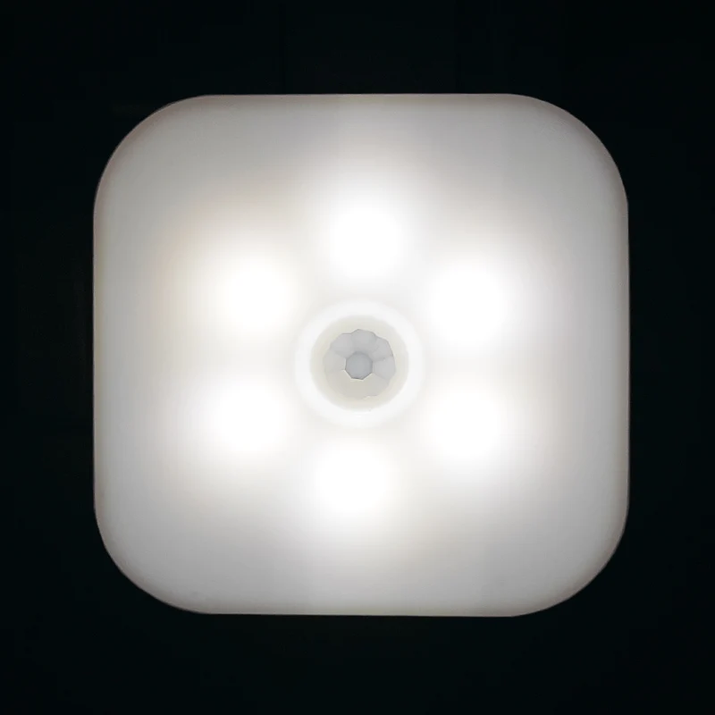 Night Light With EU Plug Smart Motion Sensor LED Night Lamp wall lights for home  Aisle WC Bedside Lamp For Hallway Pathway A3 4