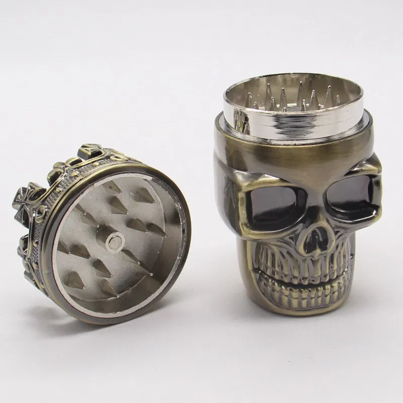 Plastic Skull Herb Tobacco Grinder Crusher herb grinder tobacco grinder manual spice grinder