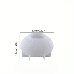 1pc 3D Shell Silicone Mold for DIY Scented Candle and Clay Crafts (S Mold)