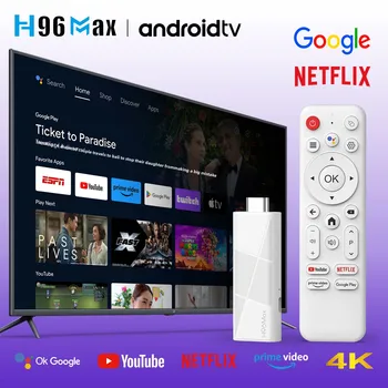 H96MAX RK3518 TV Stick Smart TV Android14 4K H96 MAX TV Box Wifi6 IPTV BT5.4 8G/16G 4K@60fps HD Smart TV Dongle
