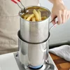 Deep Fryer 304 Stainless Steel Fryer with Frying Basket Auxiliary Food Pot To Deepen Japanese Milk Pot Kitchen Appliance 1