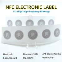 10Pcs NFC Tag 13.56MHz Programmable NFC 213 Stickers Tags RFID  Lable Sticker 144Bytes personal automation shortcuts 1