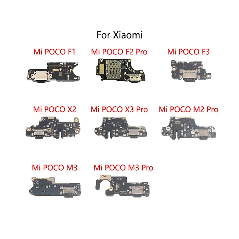 

USB Charge Dock Port Socket Connector Flex Cable For Xiaomi Mi POCO F1 Pocophone F2 Pro F3 5G X2 X3 M2 M3 Charging Board Module