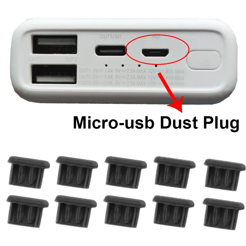 10Pcs Silikon Telefon Staub Stecker Lade Port Gummi Stecker Typ-C Dustplug  Mirco USB Staubdicht Abdeckung Kappe für iphone 14 Accesorios