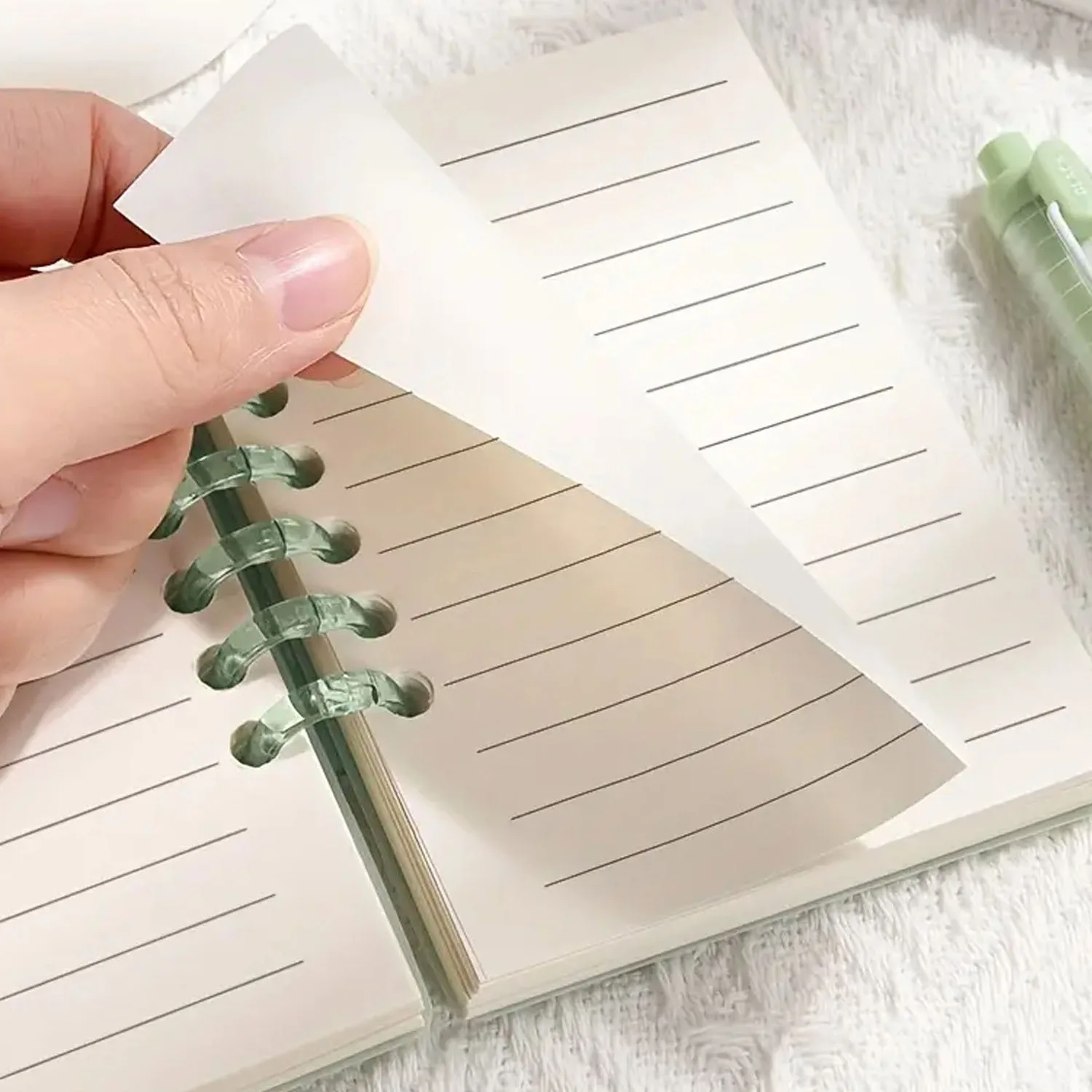Mini taccuino portatile da 80 fogli, formato A7, con fogli sfoderabili, tema cartone animato retrò, agenda per scuola e ufficio - immagine 3