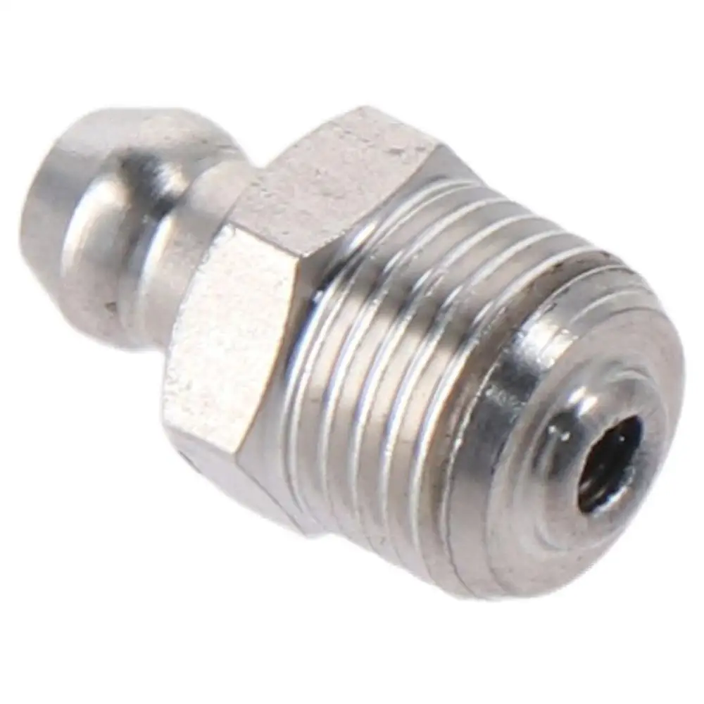 Stainless Steel Straight Grease Fitting M8 x 1mm Thread Silver Hydraulic Grease Nipple M10 x 1mm Thread M6 for stainless steel grease nipple 10pcs
