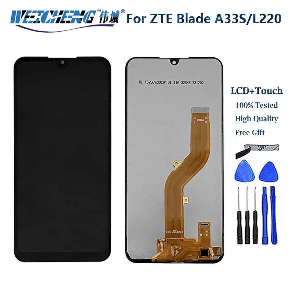 ЖК-дисплей для ZTE Blade L220, сенсорный экран с дигитайзером для ZTE Blade A33s, ЖК-дисплей, датчик, запасные части