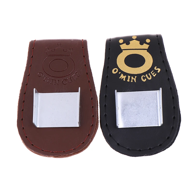 Billiard Chalk Holder 1PC Billiards Snooker Leather Magnetic Belt Clip Chalk Holder Pool Billiards Chalk Case Accessories