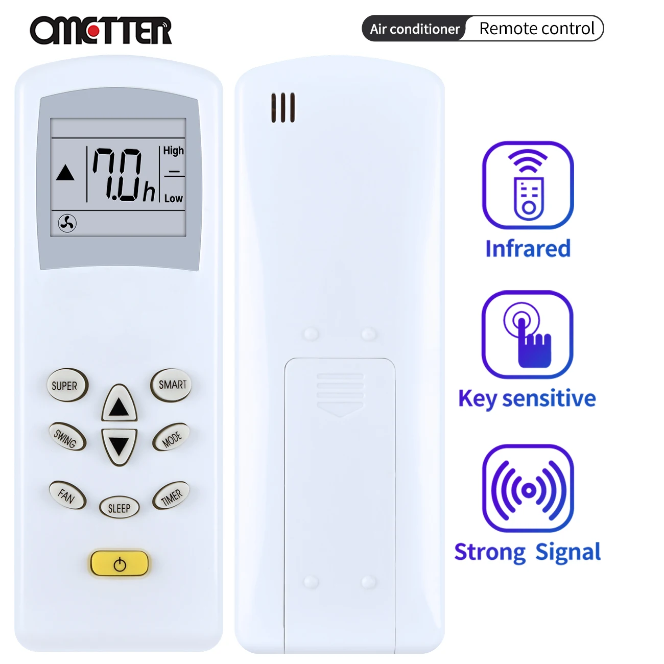 Télécommande universelle pour climatisation York GZ-12A-E1, télécommande de rechange pour York GZ-12A-E1, TV vidéo et audio domestique