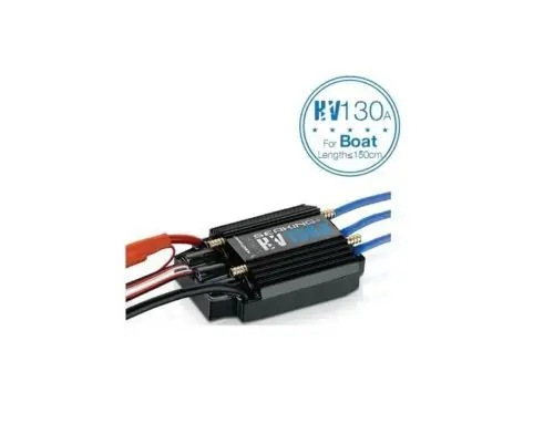 

Электронный регулятор скорости Hobbywing Seaking 5-12S 130A-HV V3 ESC для радиоуправляемых лодок