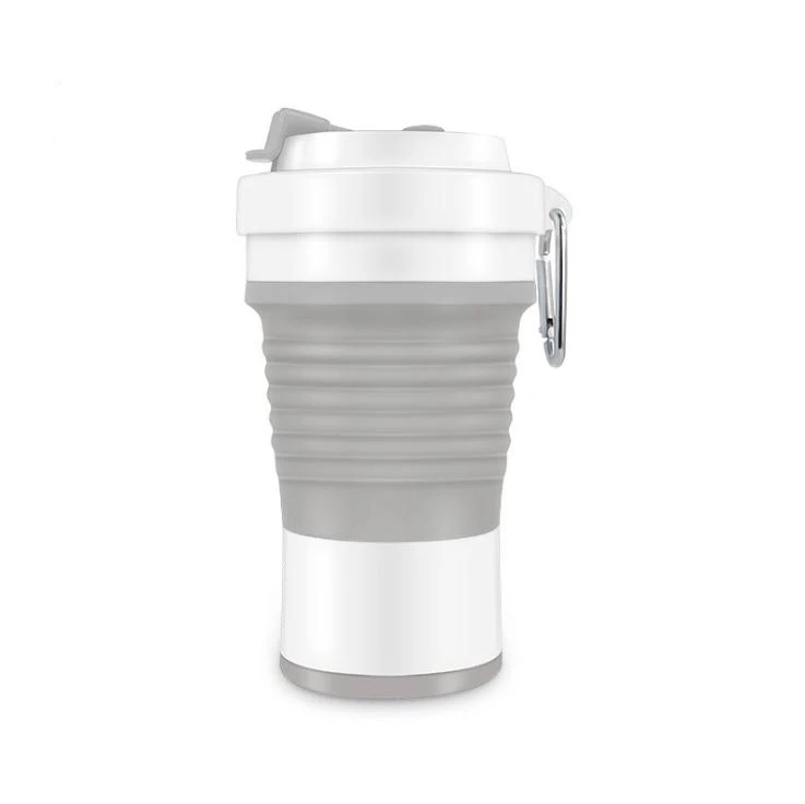 Large capacity silicone folding cup 750ml coffee cup home silicone water portable telescopic travel mug
