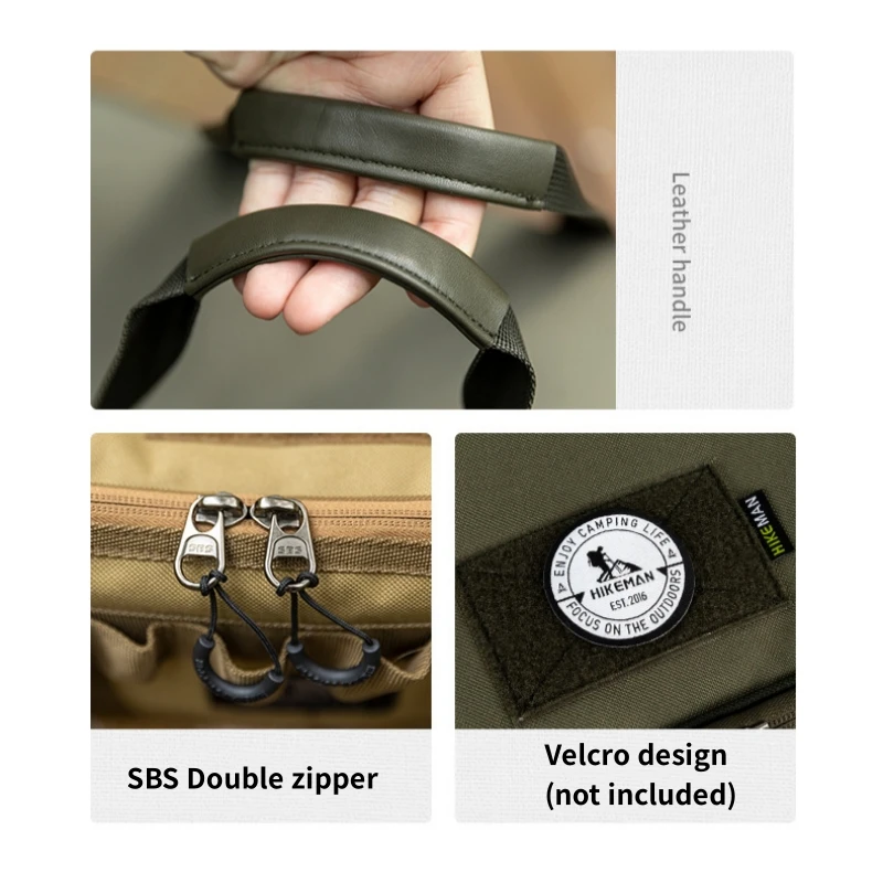 20L Outdoor Camping Bag Large Capacity Utility Bag Oxford Cloth Anti-Collision Tableware Stove Storage Bag 4