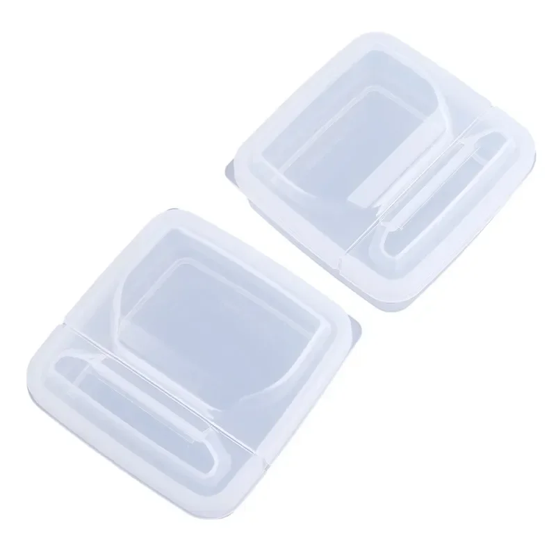 휴대용 냉장고 신선도 유지 투명 치즈 용기, 버터치즈 보관함, 과일 야채 정리함, 2 개