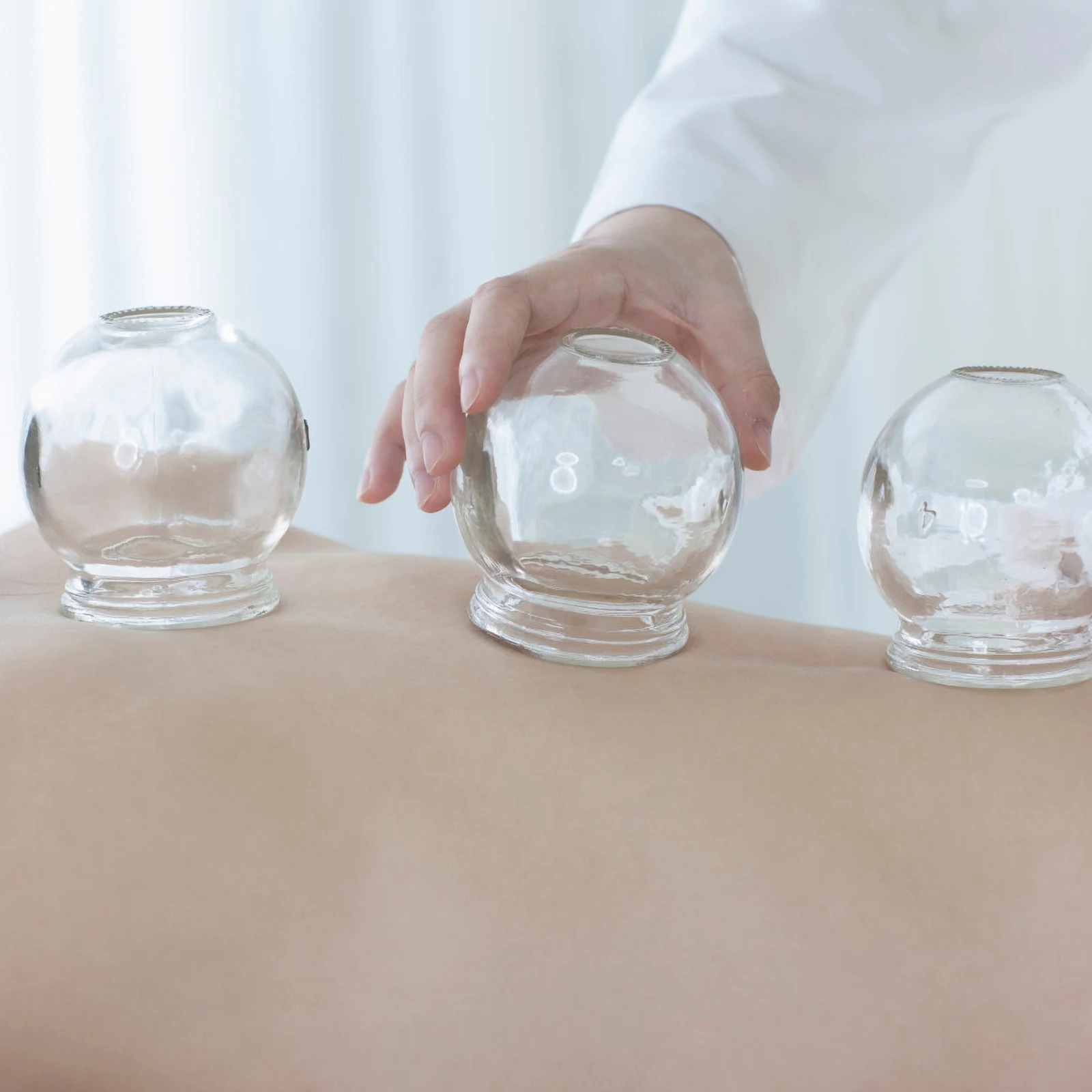 6Pcs Vacuum Massage Cups Glass Physiotherapy Suction Cups SPA Vacuum Massage Jars For Health Care Body Relax Vacuum Massager 6