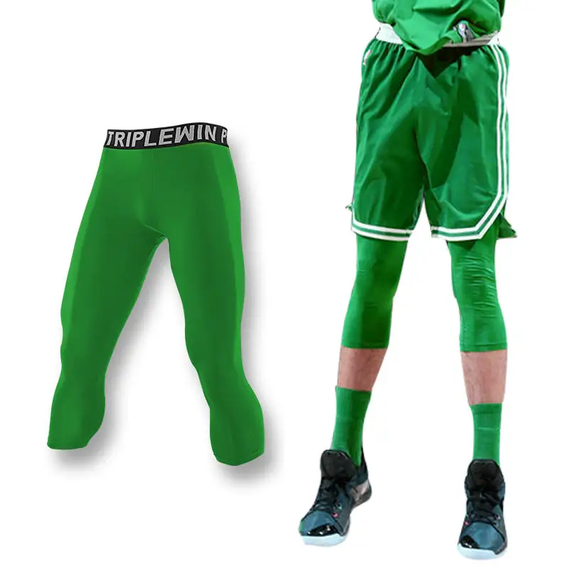 Men Women Kids Children Capri Running Tights GYM 3/4 Pants Basketball Football Soccer Fitness Exercise Sport Hiking Leggings 01