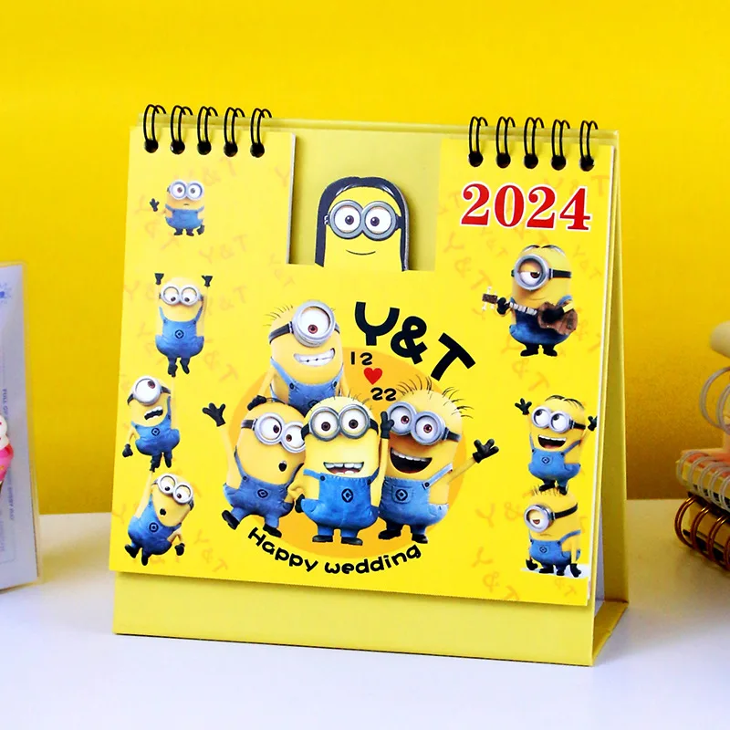 2024 Sanrio Hello Kitty Calendars Mini Desk Calendar Cartoon Desk Top  Decoration Daily Weekly Memorandum Office Accessories Kids - AliExpress