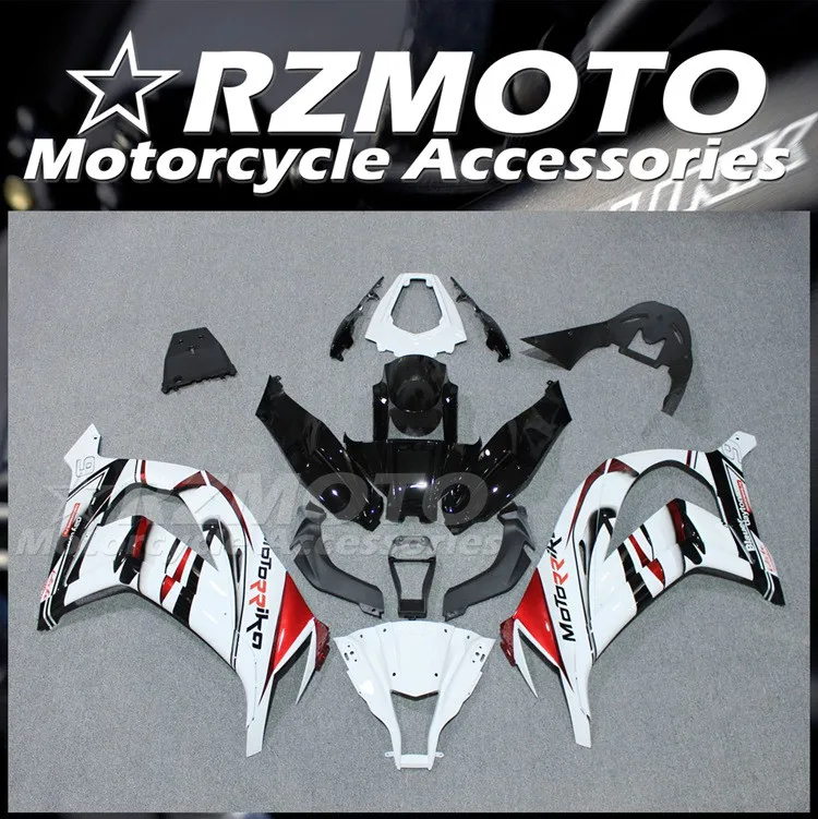 

4Gifts New ABS Fairings Kit Fit For KAWASAKI ZX-10R 11 12 13 14 15 ZX10R 2011 2012 2013 2014 2015 Bodywork Set Red White