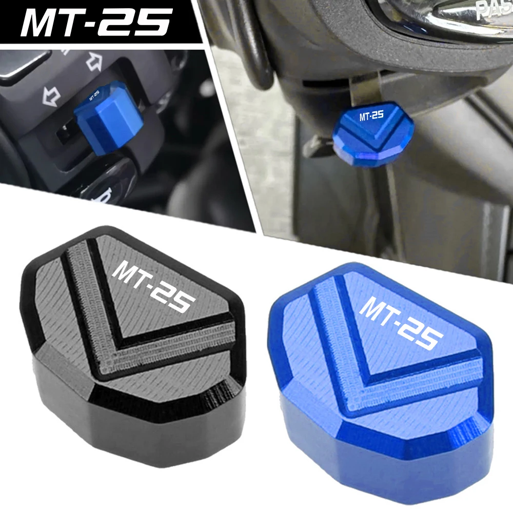 

MT25 LOGO Motorcycle Switch Button Turn Signal Key Cap For Yamaha MT-25 MT25 MT 25 2015-2023 2022 2021 2020 2019 2018 2017 2016