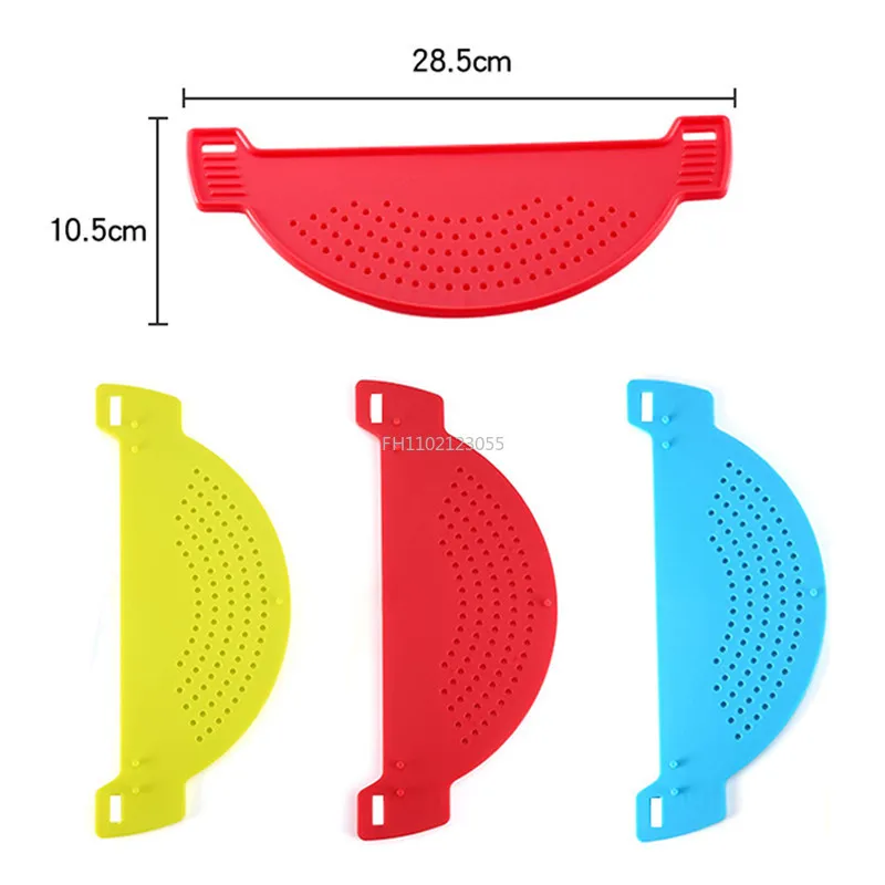 Pan Pot Strainer Plastic Pasta Spaghetti Practical Draining Tool Pot Strainer Pan Drainer for Home Kitchen Easy Draining
