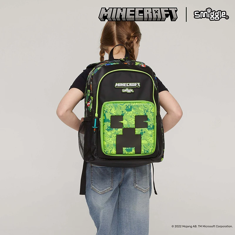 Description Picture 4 of itemGenuine Australia Smiggle Minecraft Co branded brand School Bag Children Stationery Student Lunch Bag Backpack Lunch Box Gifts