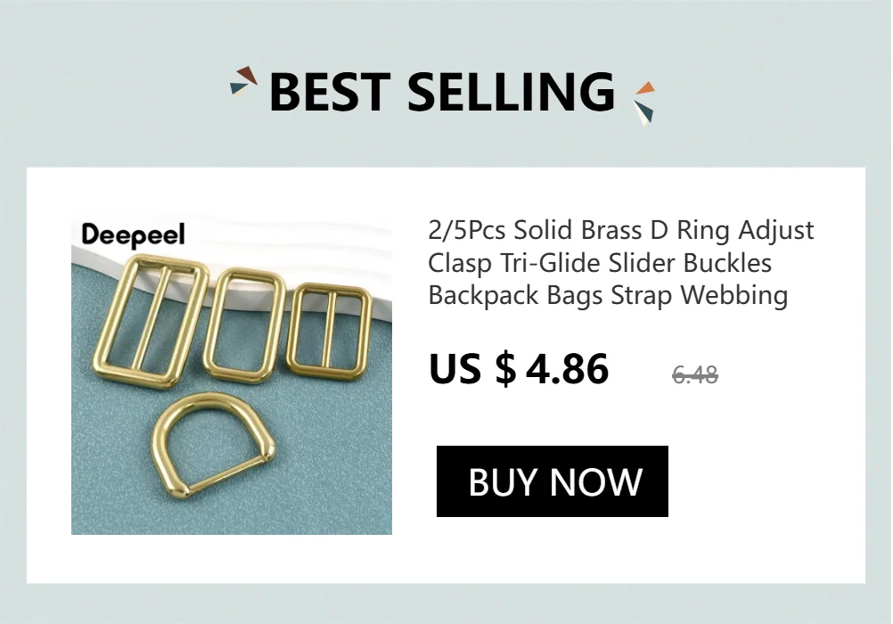 5Pcs 20-38mm Metal Ring Buckle Tri-Glide Slider Clasp Webbing Bag Strap Adjust Hooks Dog Leash Loops DIY Hardware Accessories