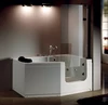 K-656 Walk-in Massage Tub With Glass Door, Freestanding Walk In Bathtub With Door, Whirlpool Bubble Corner Bathtub 4