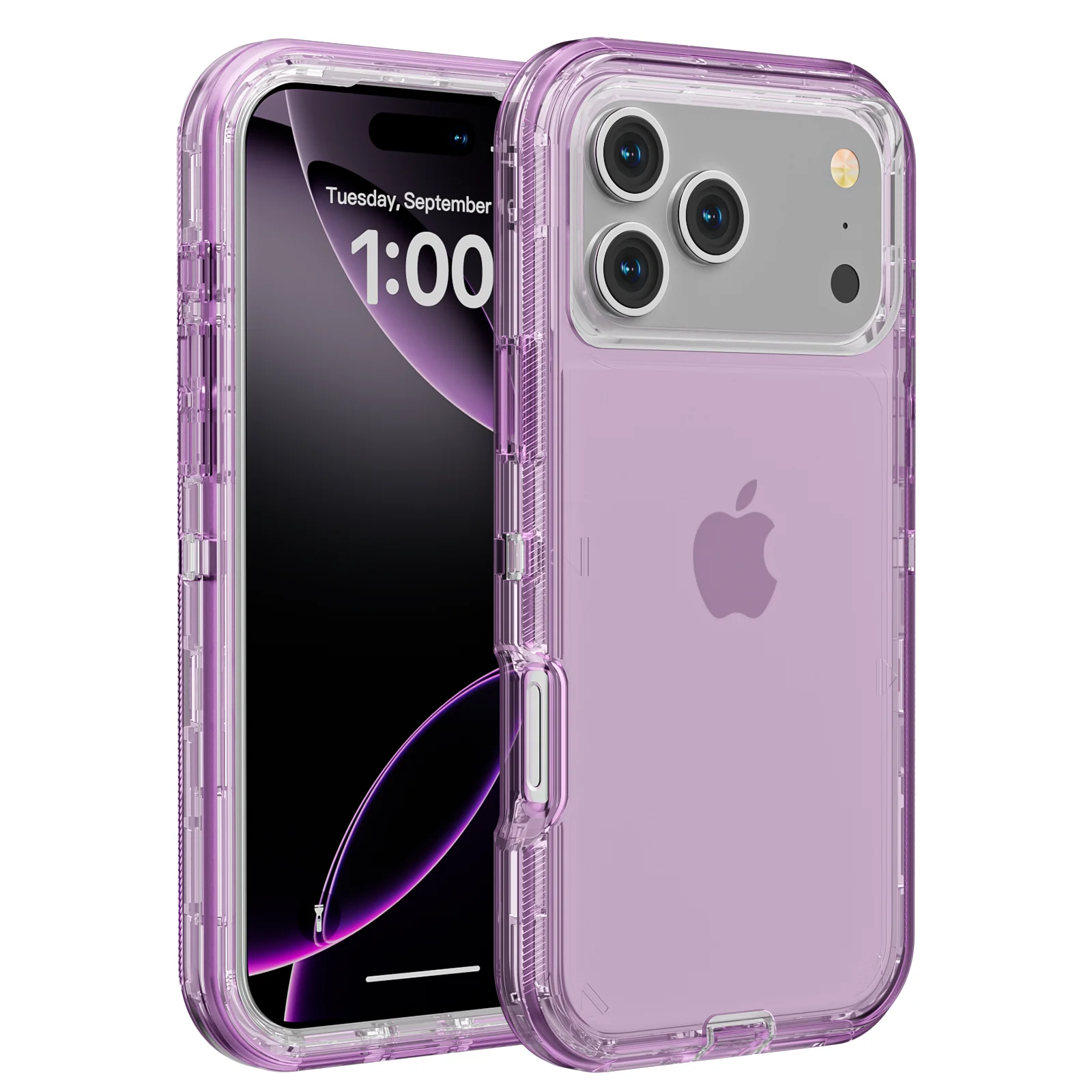 Durable Transparent Shockproof Armor Cover 3-in-1 Hybrid