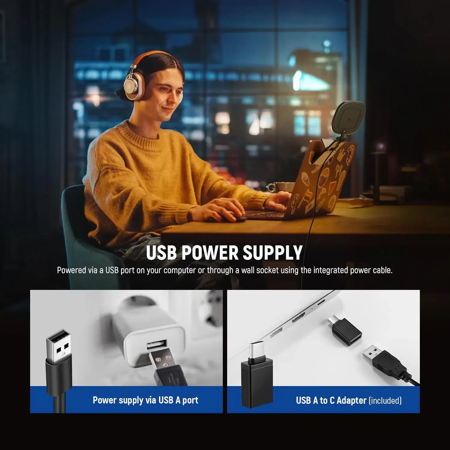 Basics 5" 10W Monitor Light Bar with Stand, CRI95 Full Screen Desk Lamp Lightin
