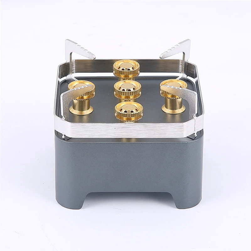 Outdoor Portable Camping Five star Stove Windproof Furnace Kass Gas Cooktops Aluminum Alloy 12000w Butane Liquefied