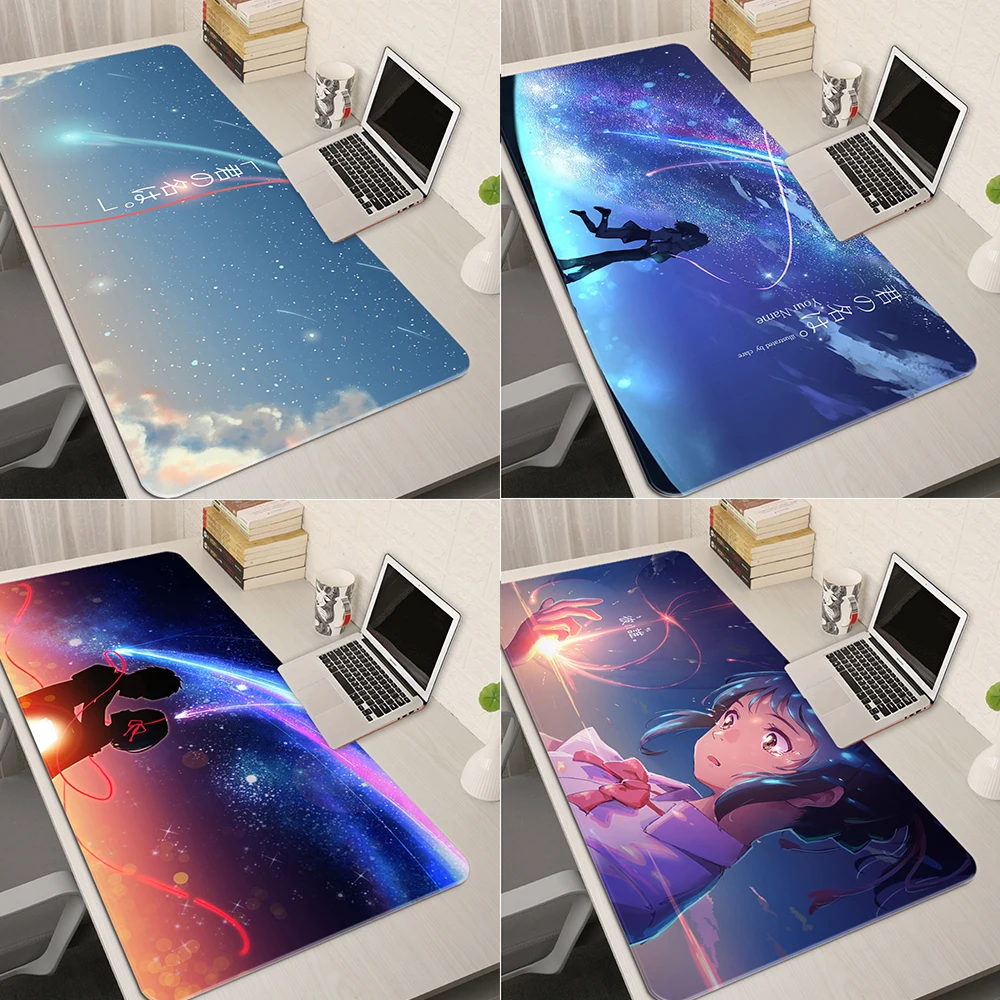 Alfombrilla de ratón de Anime japonés Your Name XL, alfombrilla de