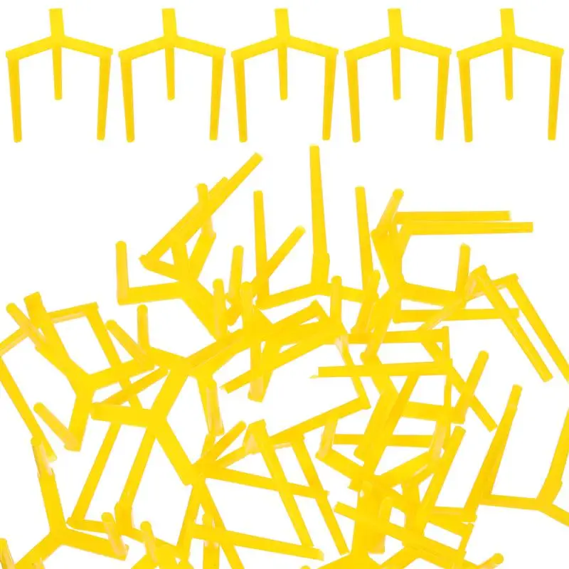 Pizza Saver Stands 200Pcs Reusable Plastic Pizza Serving Stand Tripod Stack For Takeaway Anti Fixed