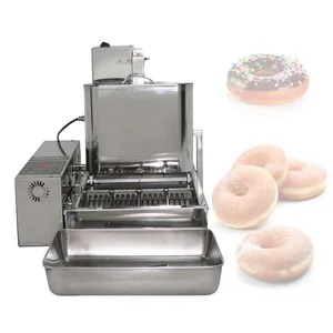 Four Row Small Mini Donuts Machine Electric Donut Forming Machine With Fryer