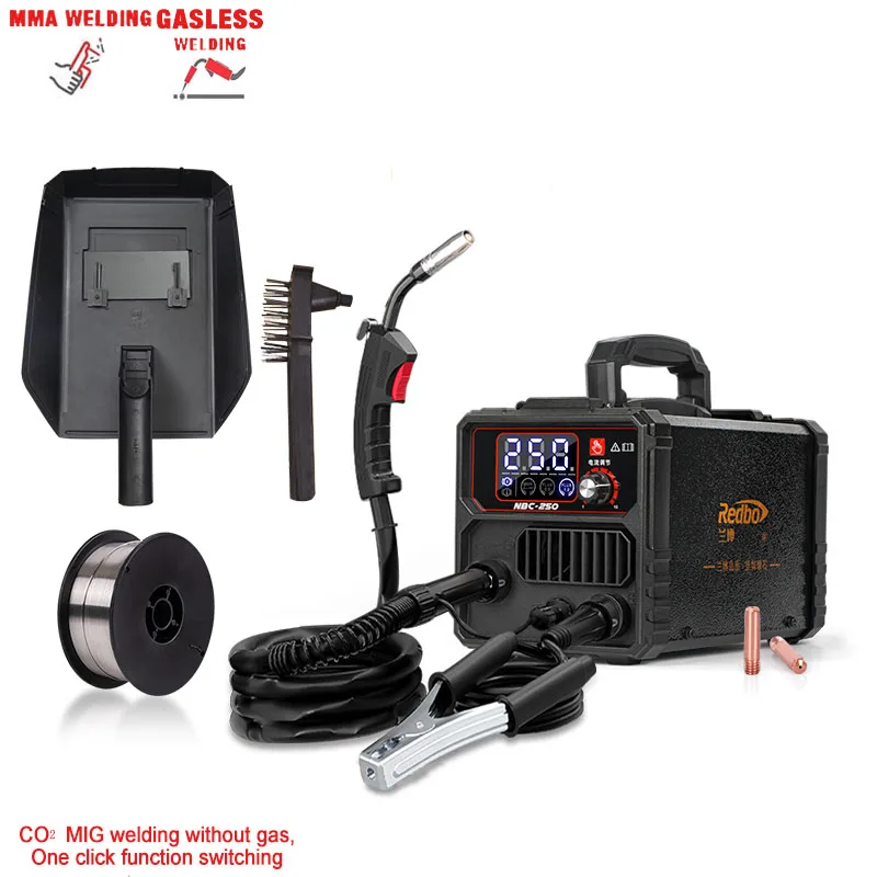 High Quality Low Price 220V 120A Inverter MMA Zx7 Electrode Stick No Gas Gasless CO2 MIG Welder Flux Core Welding Machine 2