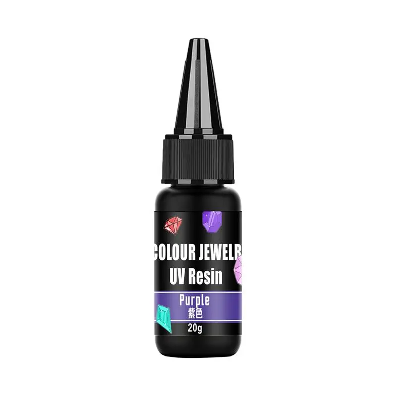 Vibrant Multicolor High-Transparency Glitter UV Epoxy Resin for DIY Jewelry and Home Décor Crafting
