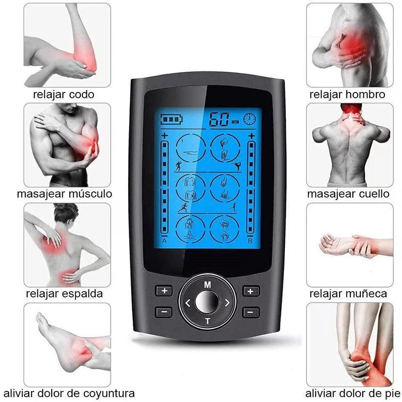 Tens Muscle Stimulator 36-Mode Electric EMS Acupuncture Body Massage Digital Therapy Slimming Machine Electrostimulator