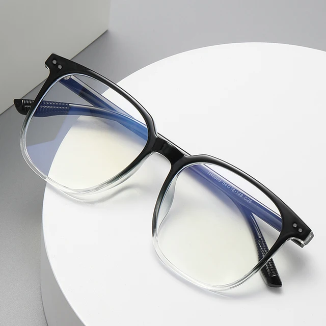 Lunettes rondes Anti-lumière bleue, monture transparente pour ordinateur, lunettes optiques unisexes pour hommes et femmes 1