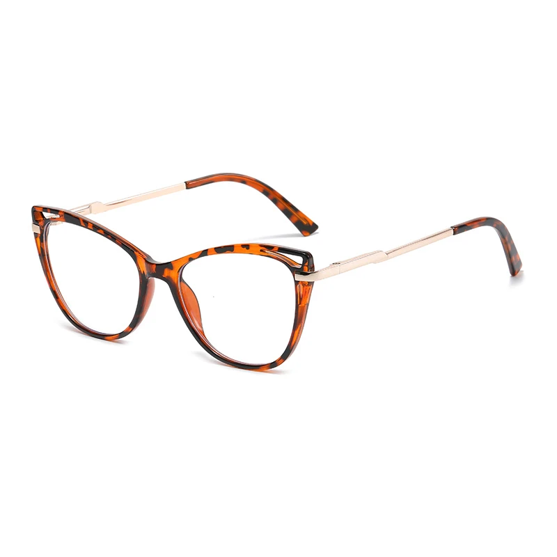 

Spring Leg Leopard Frame Cat Eye Nearsighted Glasses For Women TR90 Anti Blue Rays Prescription Spectacles 0 -0.5 -0.75 To -6.0