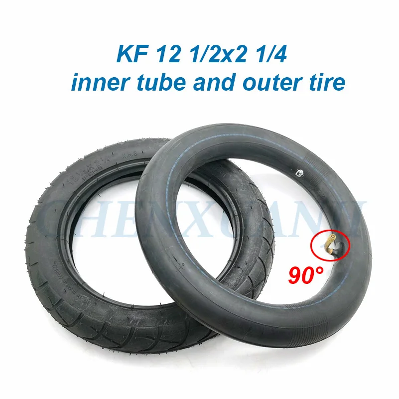 12 1/2 X 2 1/4 ( 57-203 ) Tire and Inner Tube for Many Gas Electric Scooters  E-Bike  Inch Wheel Tyre  1/2x2