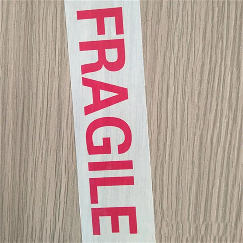 빨간색 안전 경고 깨지기 쉬운 장벽 알림 스티커, 쇼핑몰 상점 학교용 작업 안전 접착 테이프, 1 롤, 70x4.8cm