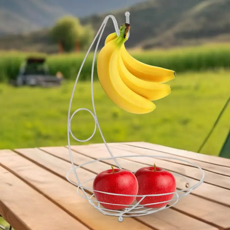 Countertop Fruit Basket Bowl Banana Hanger Vegetable Storage Solution Fruit Bowls Vegetable Bowl Storage Colorfast For Home Use 3