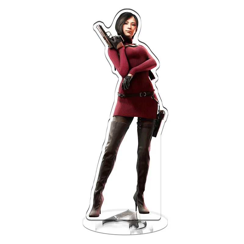 RE4 Resident Evil 4 Castle Reset Leon Scott Kennedy Schlüsselanhänger Acryl Geschenk Großhandel Spielbezogene Produkte Standmodell Plakette – Detail 7