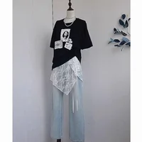 French Lace Up Short Fart Curtain Skirt Spring Layered Skirt INS Women Wrap Skirt Bandage Dress Apron Curtain Expansion Skirt - Image 4