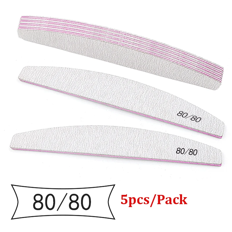 Vibrant Nail File Set - Professional Grit Sandpaper Buffers